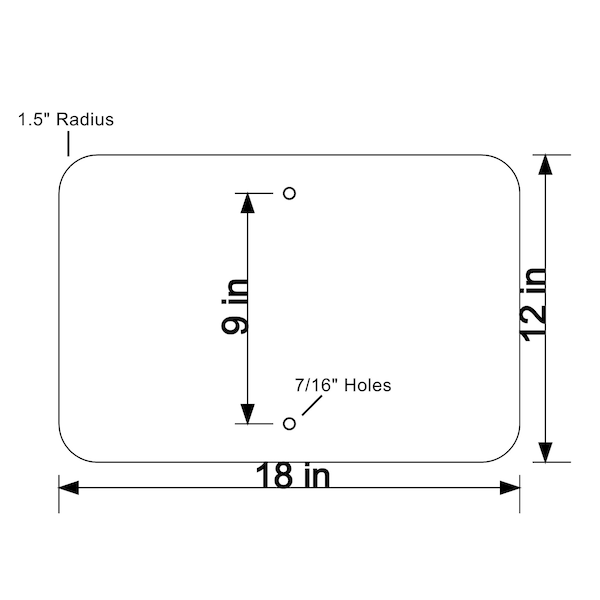 Diamond Grade Cubed Fluorescent Reflective DG3 080 18 In.X12 In. 1500 FEET